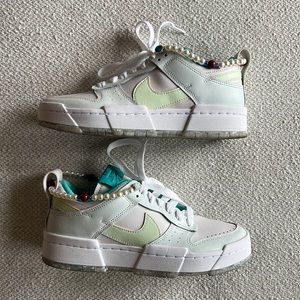 DUNK LOW DISRUPT "FORBIDDEN CITY" WITH A PEARL NECKLACE size 8